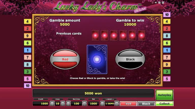 Lucky Lady’s Charm риск игра